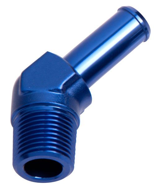 12 - 45 DEG 1/2" NPT TO 3/4" BARB - AF845-08-12