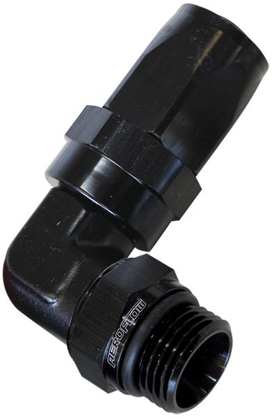 08BLK - 90 Deg -6 Hose to Male -8 Thre - AF849-06-08BLK