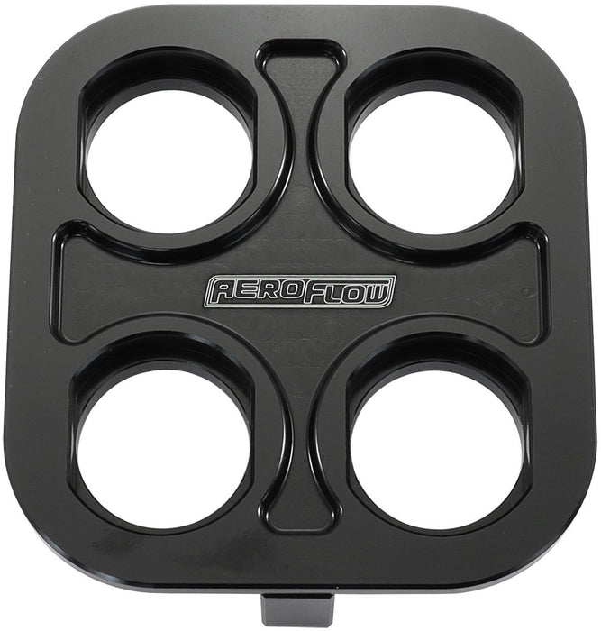 BILLET BULKHEAD PLATE 4 PORT - AF88-2022BLK