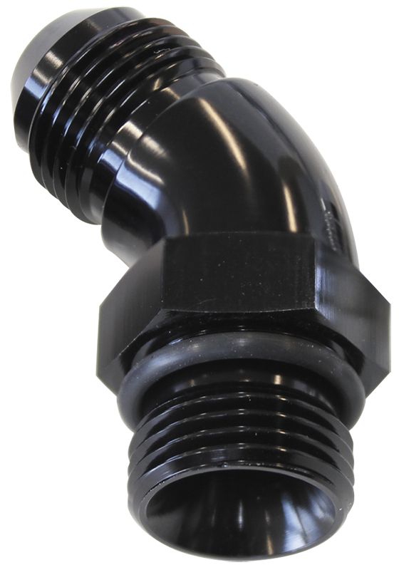 45 DEG -16ORB TO -16AN COMPLET - AF902-16BLK — LongBoost Performance Parts