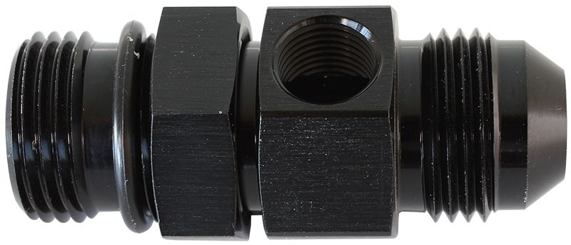 -10ORB To -10AN with 1/8" port - AF904-10BLK