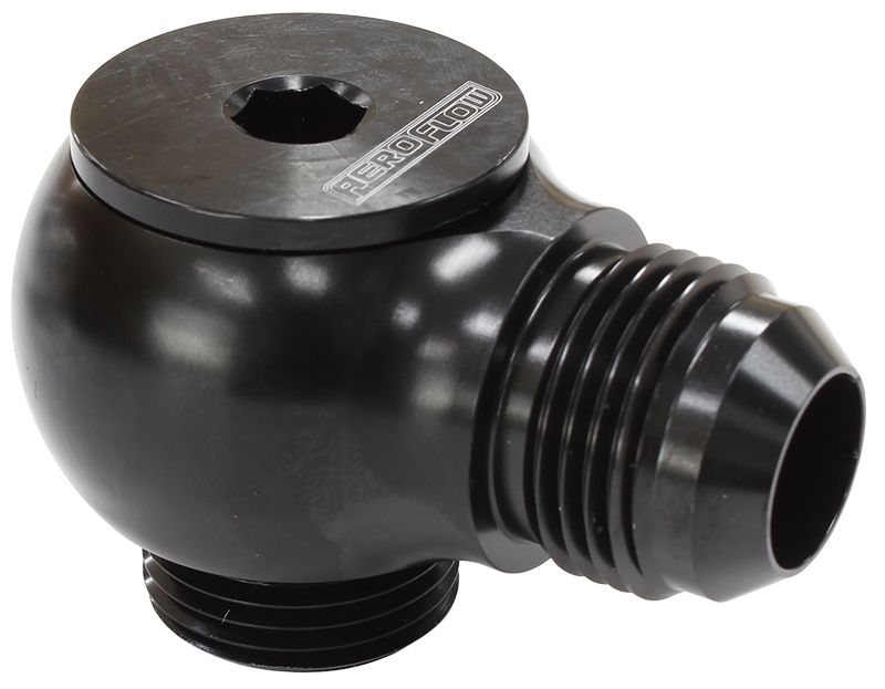 SLIMLINE -12ORB TO -12AN 90DEG - AF909-12BLK