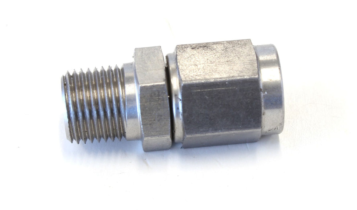 02-SS - 1/8" NPT TO -3AN FEMALE NUT - AF916-03-02-SS