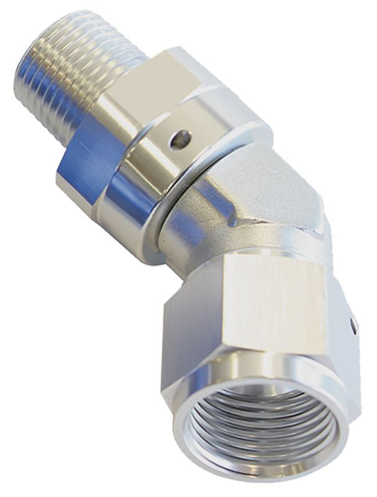 04S - 45 DEG 1/4" NPT TO -6AN FEMALE - AF919-06-04S