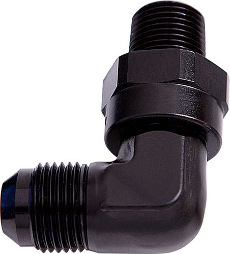 08BLK - 90 DEG 1/2" NPT TO -8AN - AF922-08-08BLK