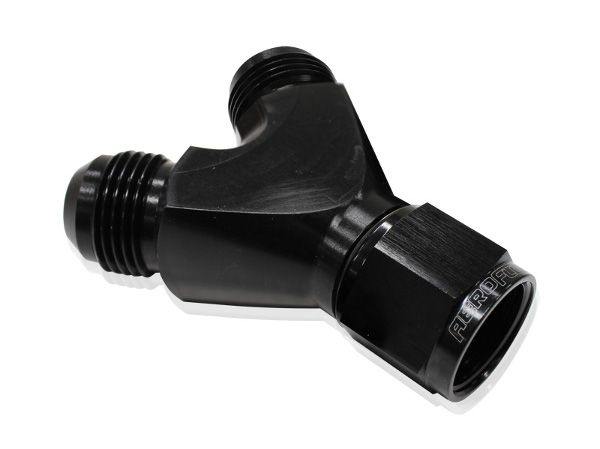 10BLK - Y PIECE -12 SWIVEL NUT 2X-10AN - AF931-12-10BLK