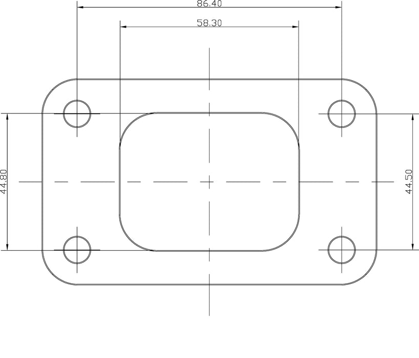 T3 WELD FLANGE GT30 GT35 304 S/S TURBINE - AF9551-0002