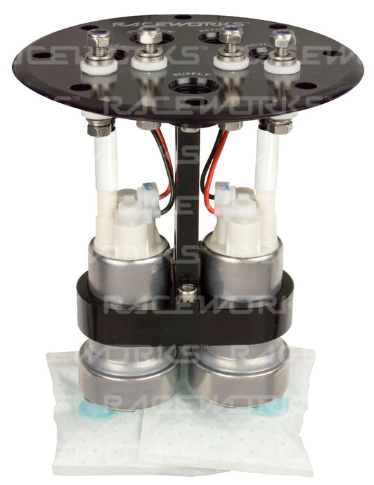 Raceworks 2.8L Surge Tank Suits Single/Twin 39mm/40mm Intank Pumps ALY-083BK