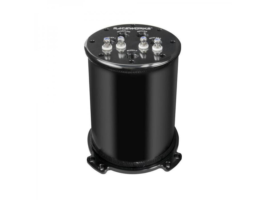 Raceworks 2.8L Surge Tank Suits Single/Twin 39mm/40mm Intank Pumps ALY-083BK