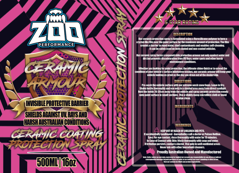 Ceramic Coating Protection Spray 500ML