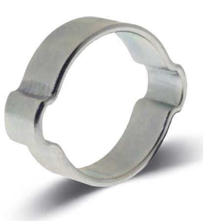 Two Ear Zinc Plated Clamps 13-15Mm Pk 10