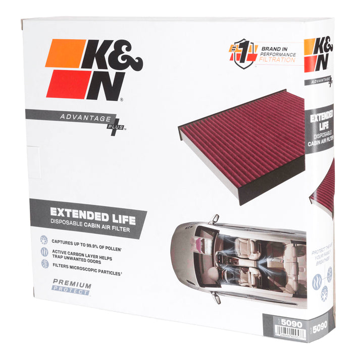 DVF5090 K&N Disposable Cabin Air Filter, 2022 - 2024 Ford Ranger/ Volkswagen Amarok
