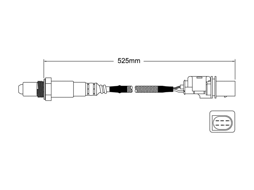 Exhaust Gas Oxygen Sensor Bosch Lsu 4.9 Wideband