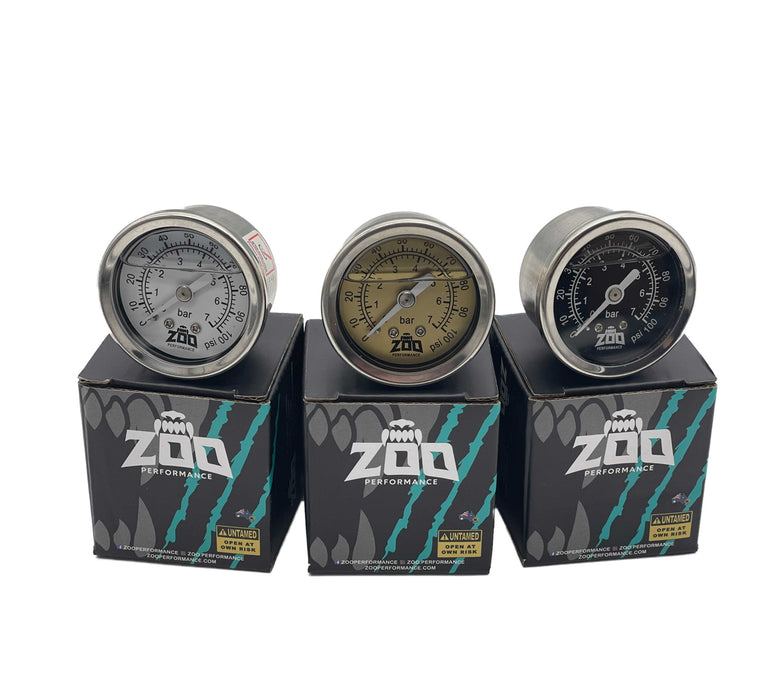 Zoo Performance - Fuel Pressure Gauge - 100PSI