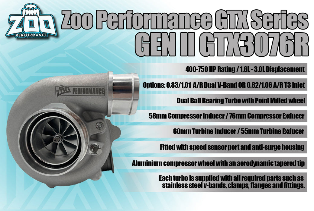 Zoo Performance - GEN II GTX 3076R Series 58mm Turbo