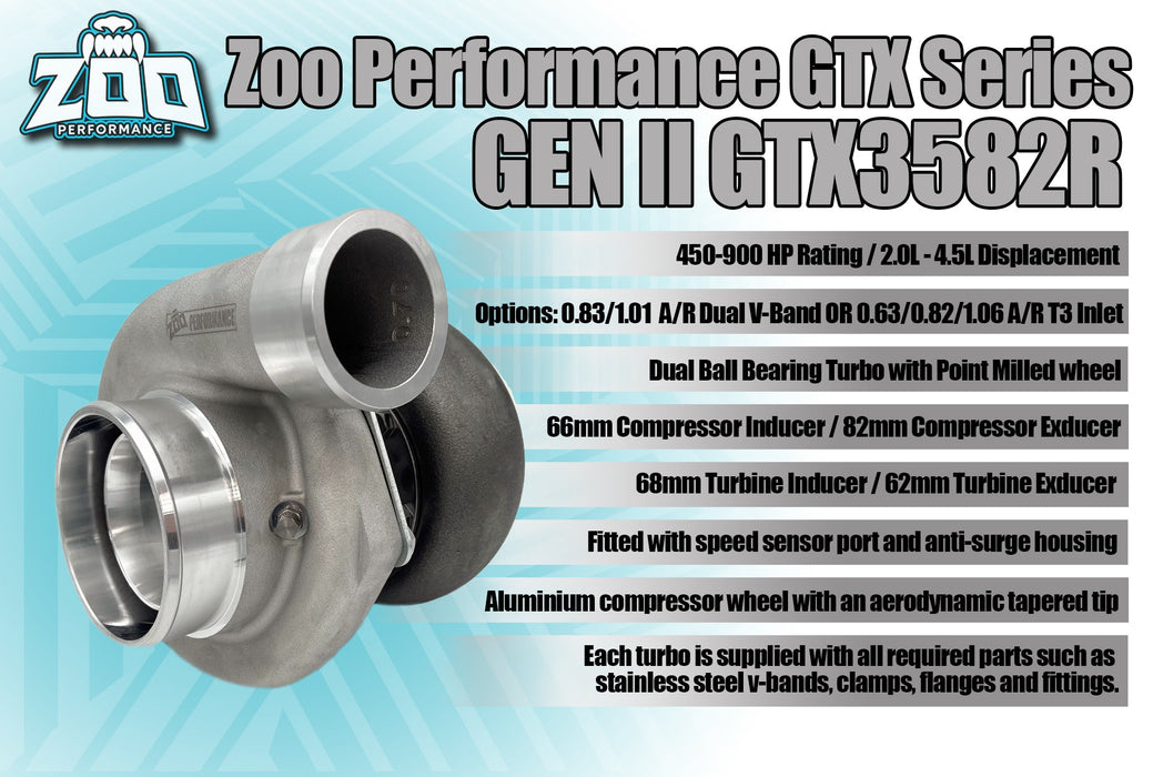 Zoo Performance - GEN II GTX3582R Series 66mm Turbo