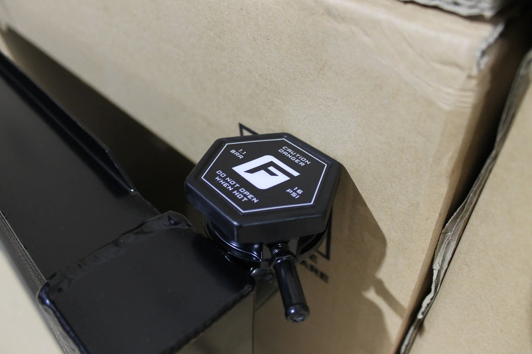 Holden VB-VC-VH-VK Commodore V8 Full Alloy Manual Radiator, Custom Built Shroud & 16" 3000CFM Spal Fan.