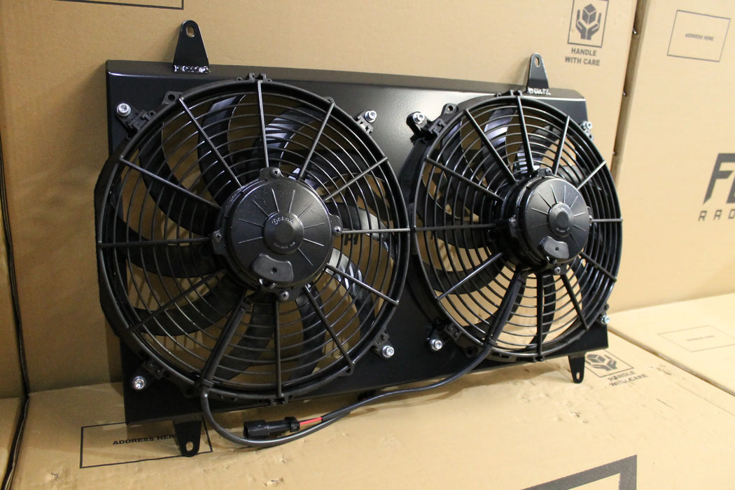 Holden Torana LH-LX-UC Chev V8 Full Alloy Performance Radiator, Custom Shroud & Spal Fans.