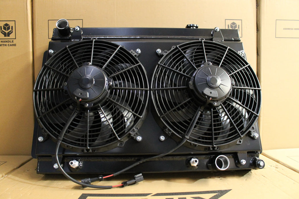 Holden Torana LH-LX-UC Chev V8 Full Alloy Performance Radiator, Custom Shroud & Spal Fans.