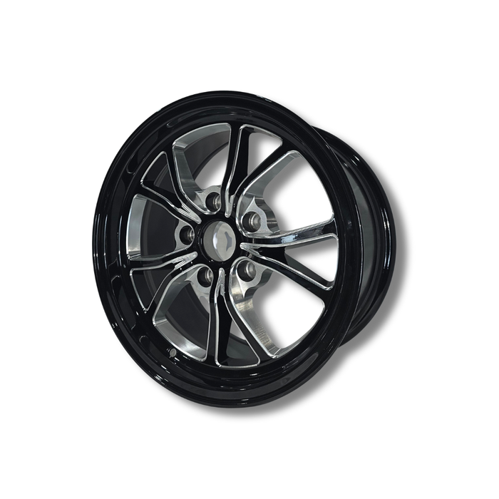 Illicit Race Wheels Black 'Eliminator' Rear Drag Wheels 15"x8.0" 5.44" BS | 5x114.3 5x4.5"
