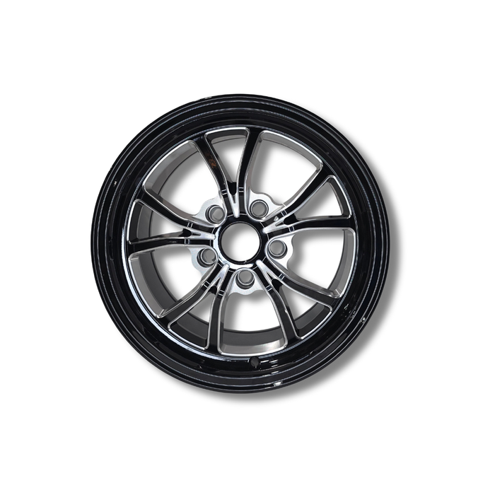 Illicit Race Wheels Black 'Eliminator' Rear Drag Wheels 15"x8.0" 5.44" BS | 5x114.3 5x4.5"