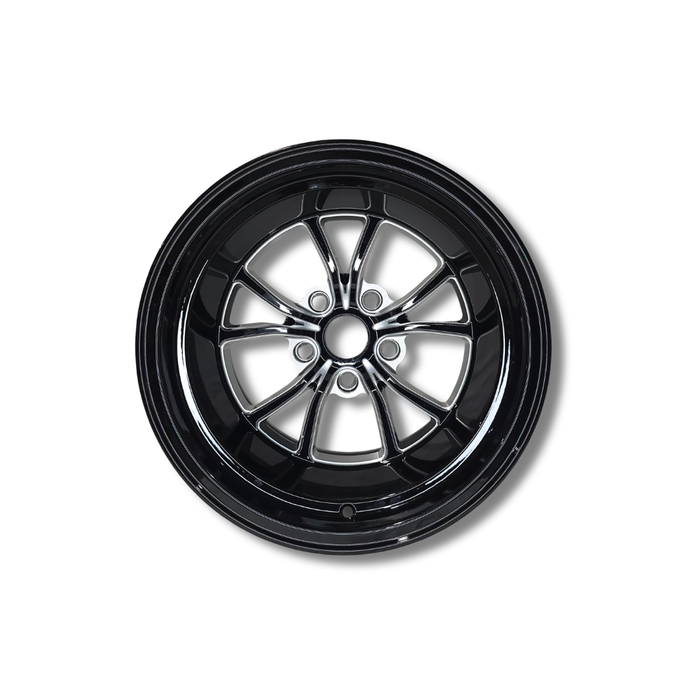Illicit Race Wheels Black 'Eliminator' Rear Drag Wheels 15"x10" 3.5" BS | 5x120.65 5x4.75"
