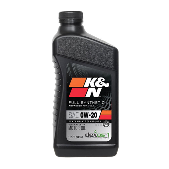 104105 K&N Oil; 0W-20 K&N Synthetic Motor Oil, Quart