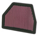 33-2404 K&N Replacement Air Filter, 2008 - 2018 Saturn/ Holden/ Vauxhall/ Opel/ Chevrolet