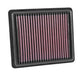 33-2880 K&N Replacement Air Filter, 2005 - 2008 Ford Fiesta V 2.0L L4
