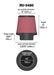 RU-3480 K&N Universal Clamp-On Air Filter