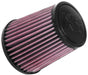 RU-9630 K&N Universal Clamp-On Air Filter, 2-1/2"FLG, 4-1/2"B, 3-1/2"T, 5"H