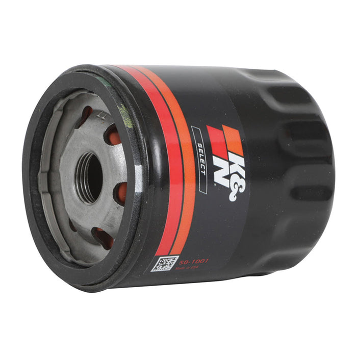 SO-1001 K&N Oil Filter; Spin-On, 1975 - 2018 Buick/ Cadillac/ Chevrolet/ Fiat/ GMC/ Isuzu/ Jeep