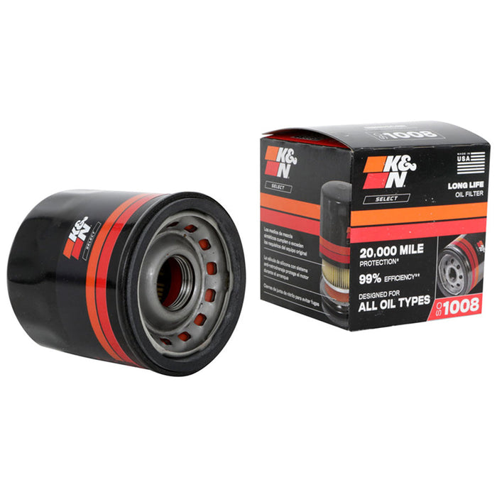SO-1008 K&N Oil Filter; Spin-On, 1988 - 2025 Dodge/ Nissan/ Infiniti/ Mazda/ Ford/ Honda