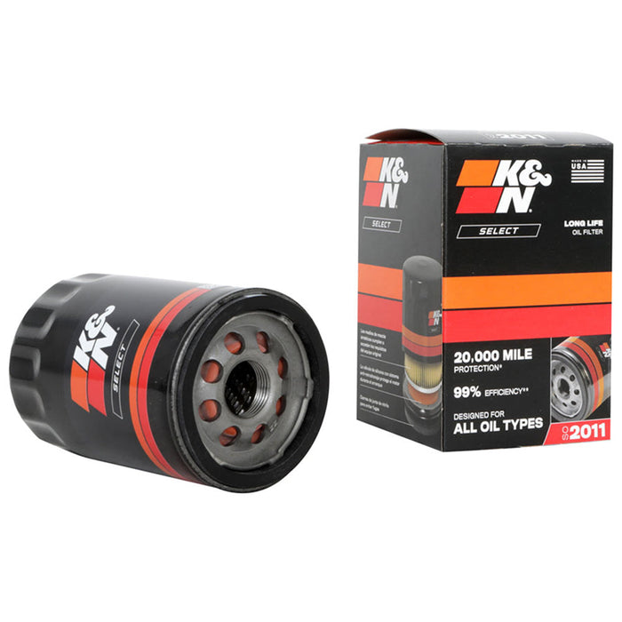 SO-2011 K&N Oil Filter; Spin-On, 2009 - 2025 Ford/ Jeep/ Chevrolet/ GMC/ Buick/ Cadillac