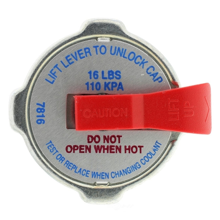 Proflow Motorad Radiator Cap, Safety Lev-R-Vent, Stant 16 psi lrg, Each