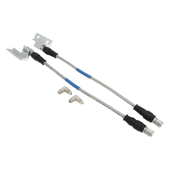 Proflow Brake Hose Kit, Stainless Steel Braided PTFE Hose, ADR Approved, Suit Wilwood Calipers, For Ford, XW-XF, ZC-ZL, Disc Front , Pair