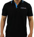 Proflow Polo Shirt, Polyester, Short Sleeve, Logo Black. Blue Collar, Men's X Small