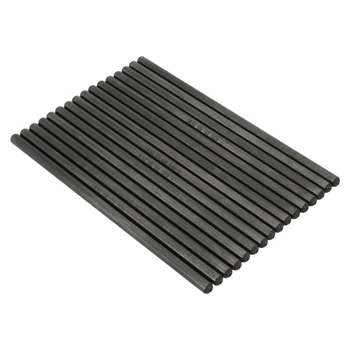 Proflow Pushrod, Universal 5/16 Chromoly, 7.400 in .080in Wall, One Piece Swaged Ends Heat Treated, Oem LS Length, Suitable For Guide Plates,Set Of 16