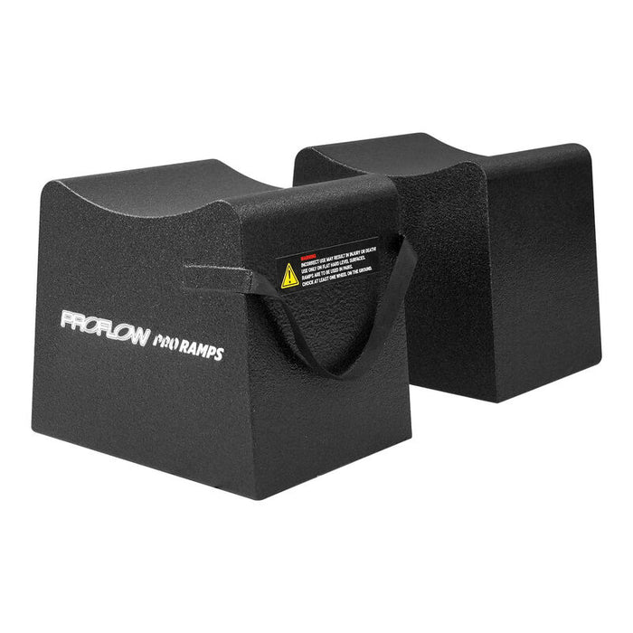 Proflow Pro Ramp, Wheel Cribs, 12 in. Tall, 1,500 lbs. Capacity, Black, Pair