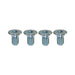 Proflow Water Pump Pulley Bolts, To Suit Allloy Pulley Countersunk Silver, 5/16 in.-24 x 5/8 in., Set Of 4