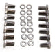 Proflow Transmission Pan Bolt Kit - 5/16''-18 In Thread - 0.750 In Long, Hex Head, Steel - Zinc Oxide - Various Applications - Set Of 17