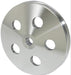 Proflow Power Steering Pulley, V-belt Style, Single Groove, Type 2 Pump .665in Press Fit, 5.80 in. O.D, Chev, Aluminum Polished,