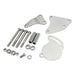 Proflow Power Steering Steel Bracket Kit Fits Saginaw Type II Pump, SB Chev Short Water Pump Chrome