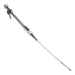 Proflow Engine Dipstick, Braided Stainless Steel, Tumble Polished, Press-In, For Ford, Small Block Windsor, Each