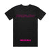 Proflow Pink Logo T-Shirt, Cotton, Black, Men's