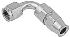 Proflow 1/2in. Tube 90 Degree To Female -08AN Hose End Tube Adaptor, Silver
