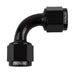 Proflow 90 Degree Female Flare Union Swivel Hose End -3AN, Black