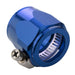 Proflow Aluminium Hex Hose Finisher Clamp 15.8mm ID, Blue