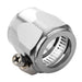 Proflow Aluminium Hex Hose Finisher Clamp 16.5mm ID, Chrome