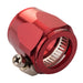Proflow Aluminium Hex Hose Finisher Clamp 16.5mm ID, Red